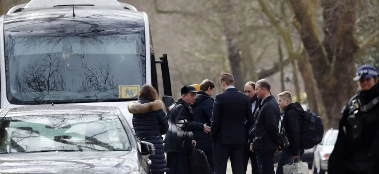 Russian diplomats arrive home from Britain after spy attack