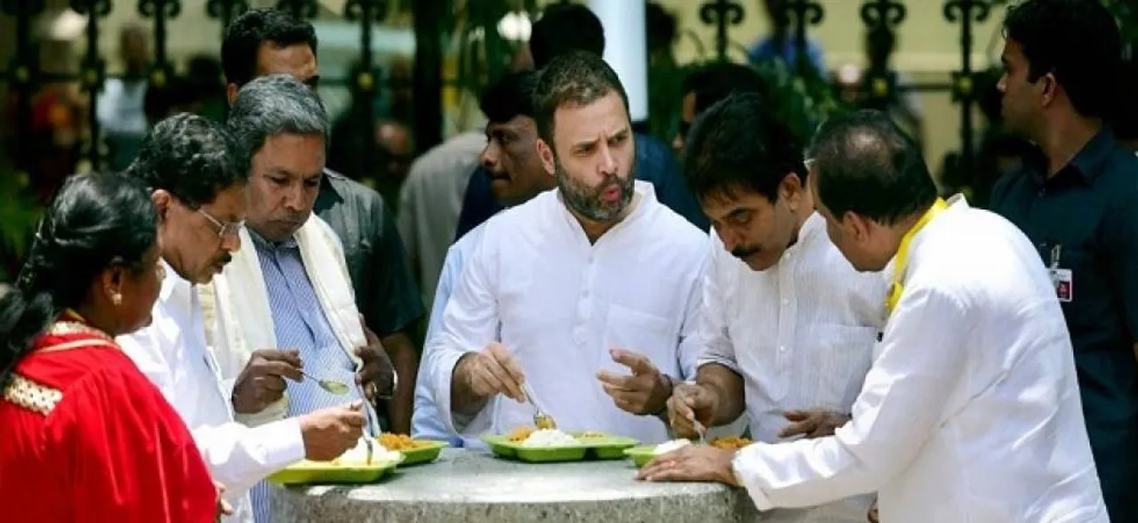 Rahul Gandhi inaugurates Indira Canteen in Karnataka's Kollegala