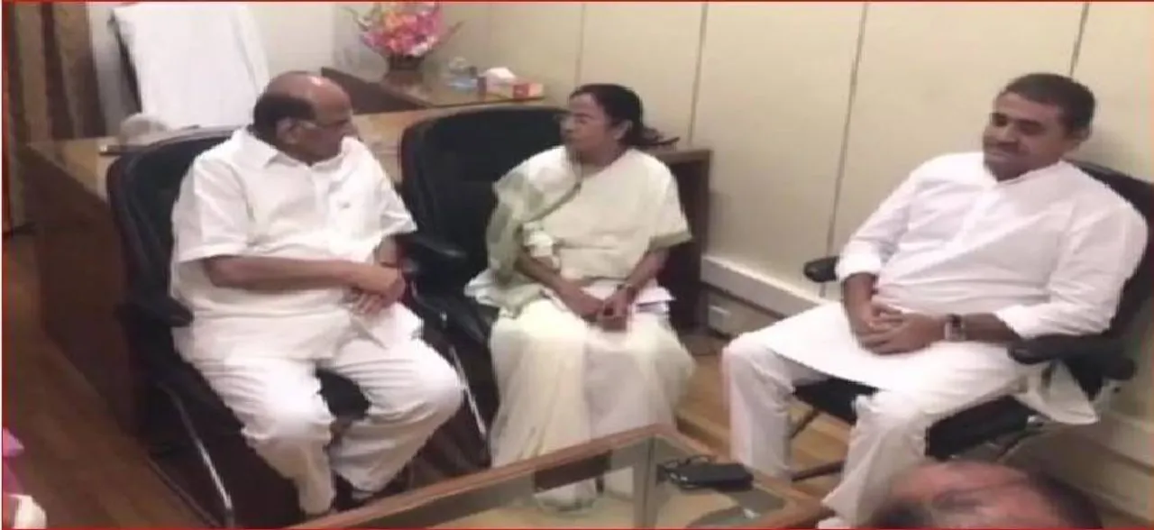 West Bengal CM Mamata Banerjee meets NCP chief Sharad Pawar in Delhi