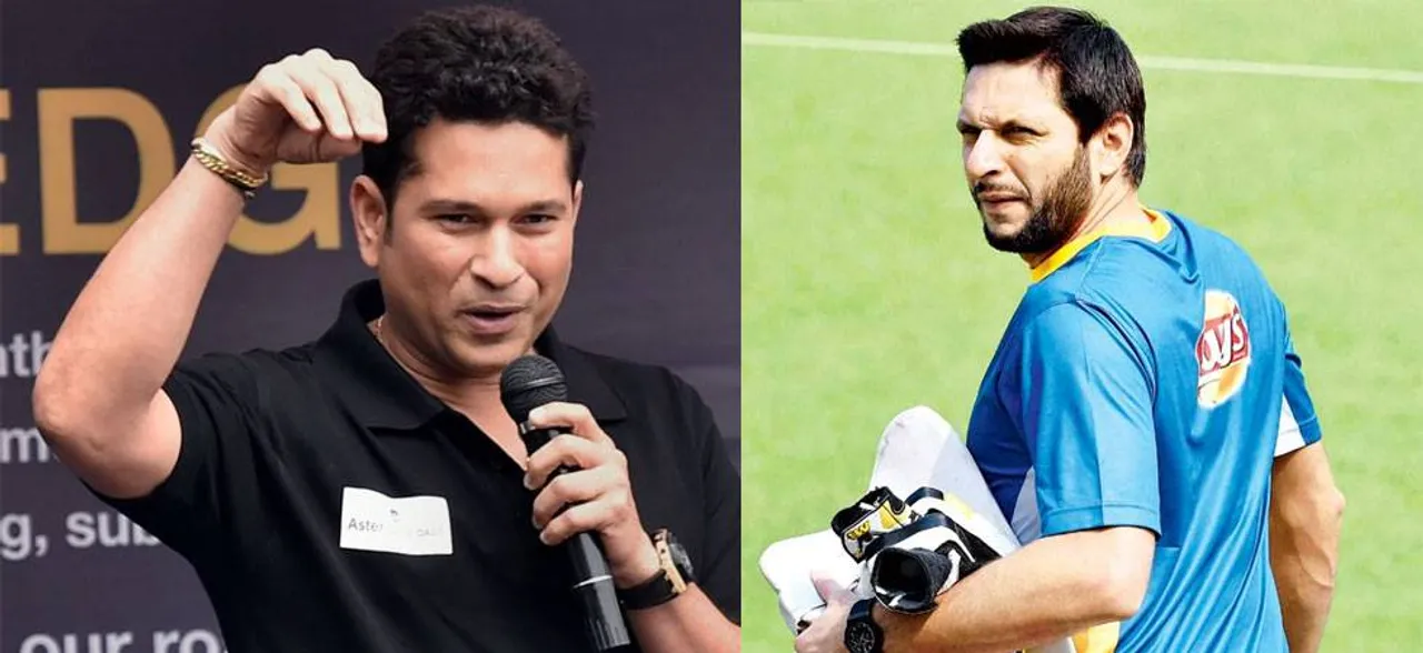 No outsider needs tell us what we need to do, says Sachin Tendulkar on Shahid Afridi's anti-India tweet over Kashmir