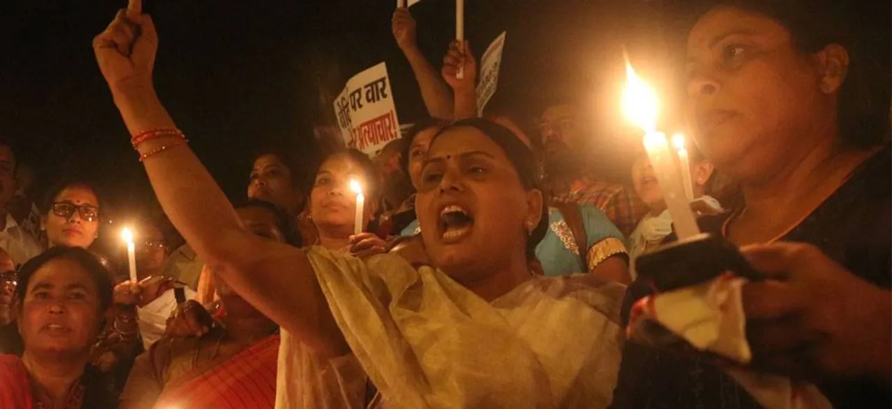 Rahul Gandhi leads candle march at India Gate to protest gang-rape incidents