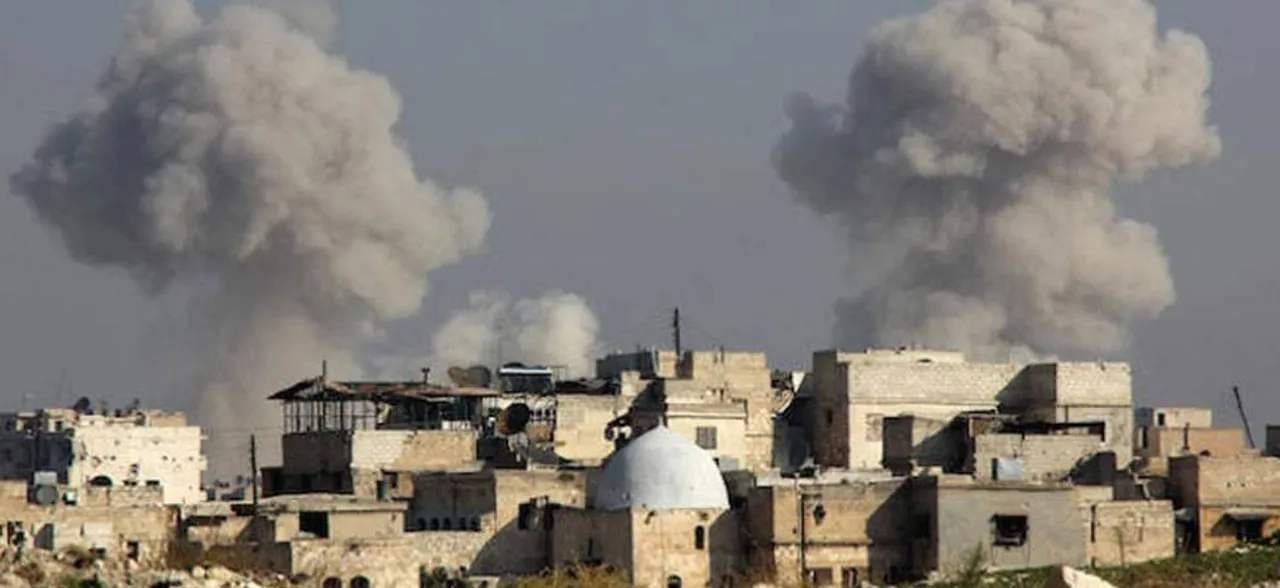 Explosions rock Syrian capital as Trump announces strikes