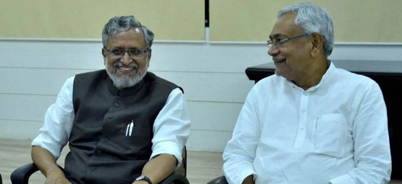 Nitish Kumar, Sushil Modi file nomination for Bihar council polls