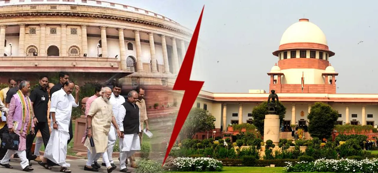 Battle lines drawn, two powerful pillars of democracy shaking