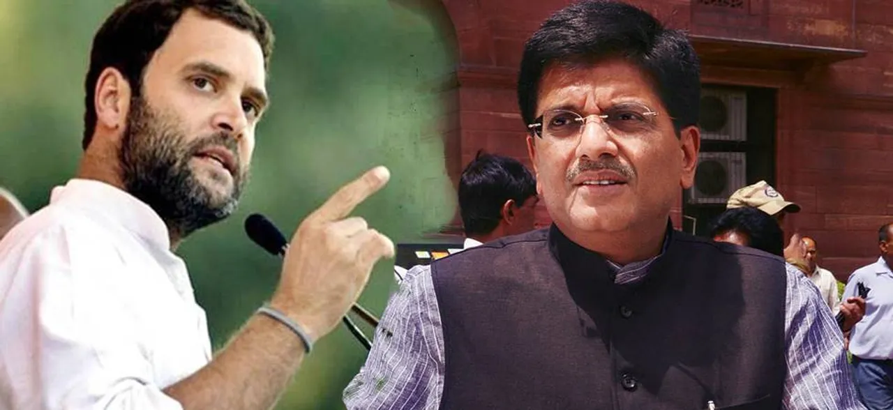 Rahul Gandhi demands Piyush Goyal's resignation over alleged involvement in Flashnet scam