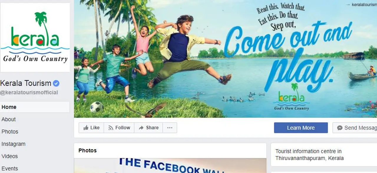 Kerala Tourism Page is Best Facebook page