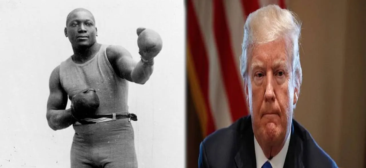 Trump pardons boxer Jack Johnson, first black heavyweight champ