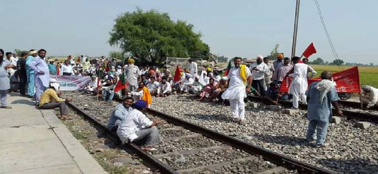 Passenger trains delayed due to farmers' agitation