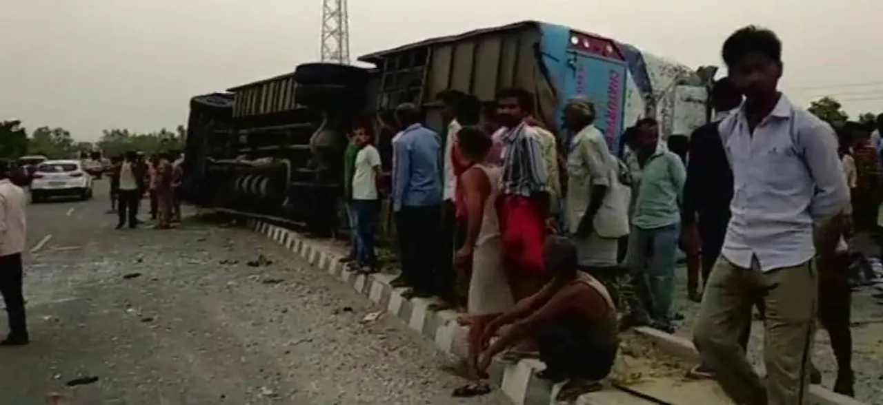 Uttar Pradesh: 17 dead, 35 injured after speeding bus hits divider, overturns near Mainpuri