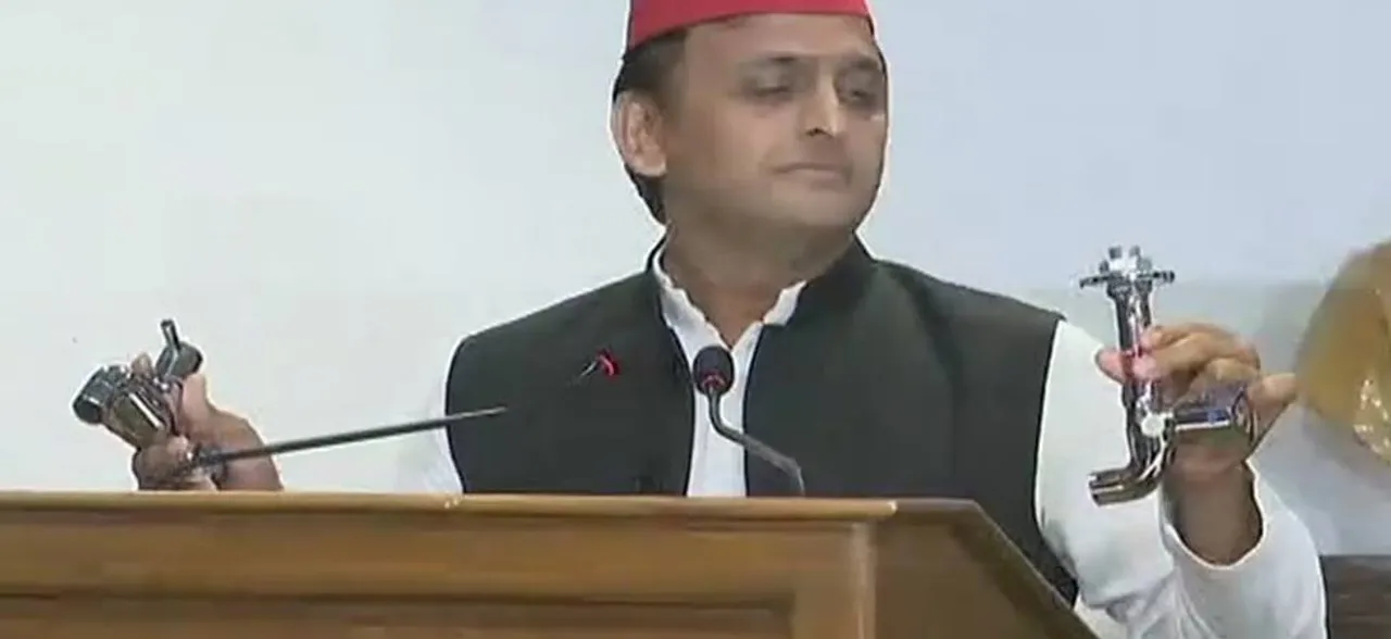 Akhilesh Yadav terms bungalow damage row BJP's conspiracy to defame him