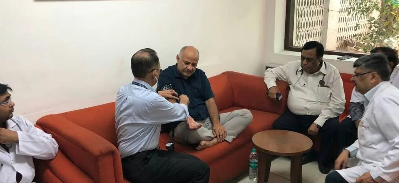 AAP Dharna: On fast for six days, Manish Sisodia admitted to hospital