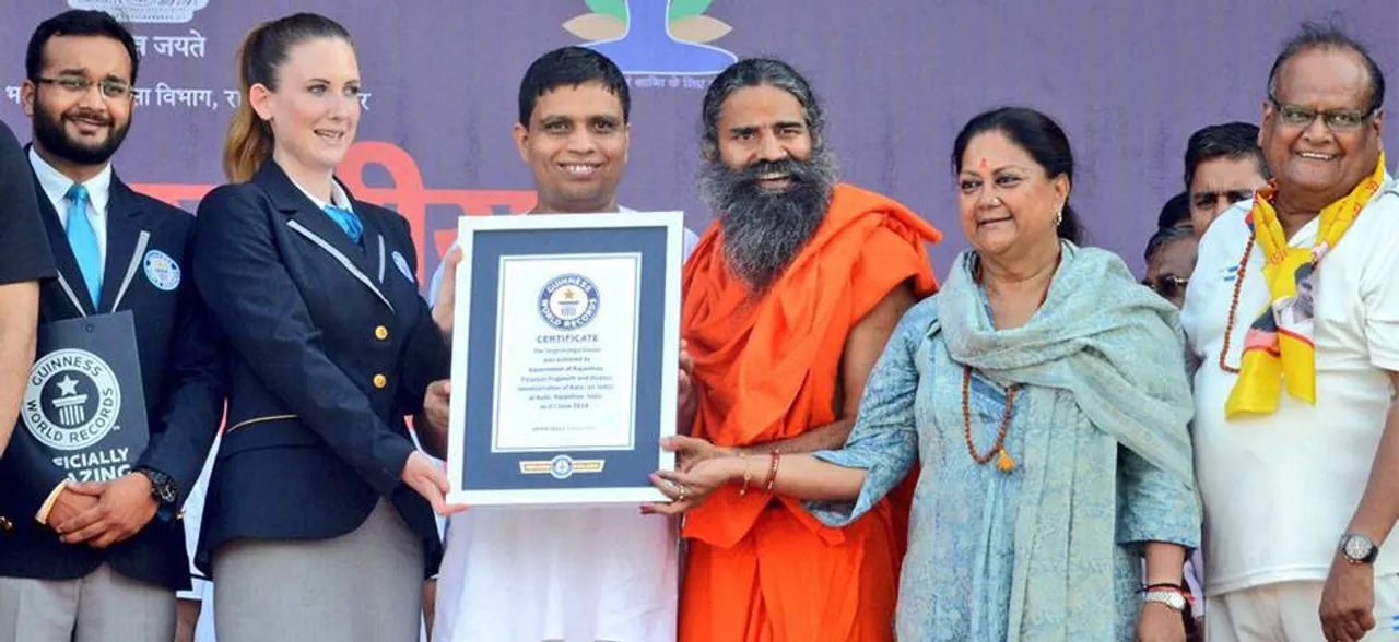 Rajasthan records biggest yoga gathering, Guinness say over lakh participated