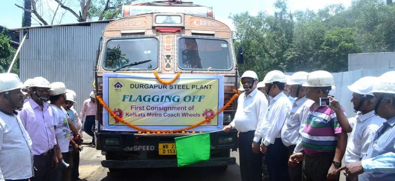 SAIL  despatches 1st consignment of wheels for Kolkata Metro