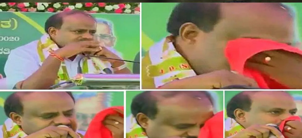 Congress tells HD Kumaraswamy to stay strong after public breakdown