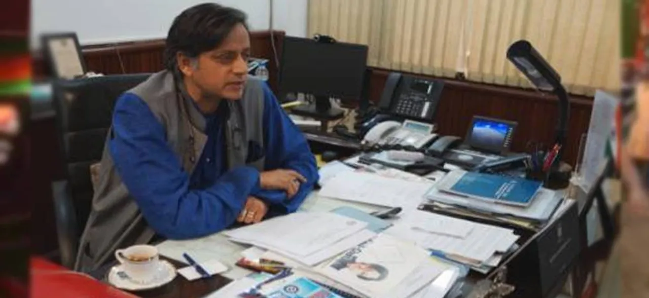 Shashi Tharoor gets life threat, office vandalised  by BJP youth wing activists