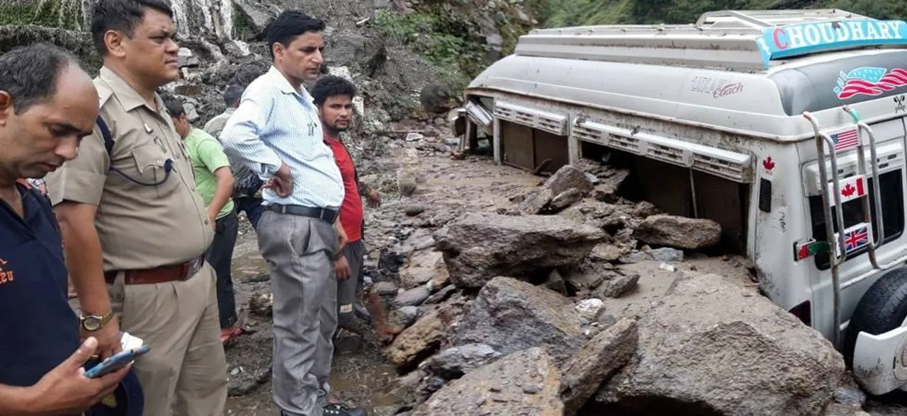 Rain batters Gujarat, cloudburst in Uttarakhand, landslide hits Himachal