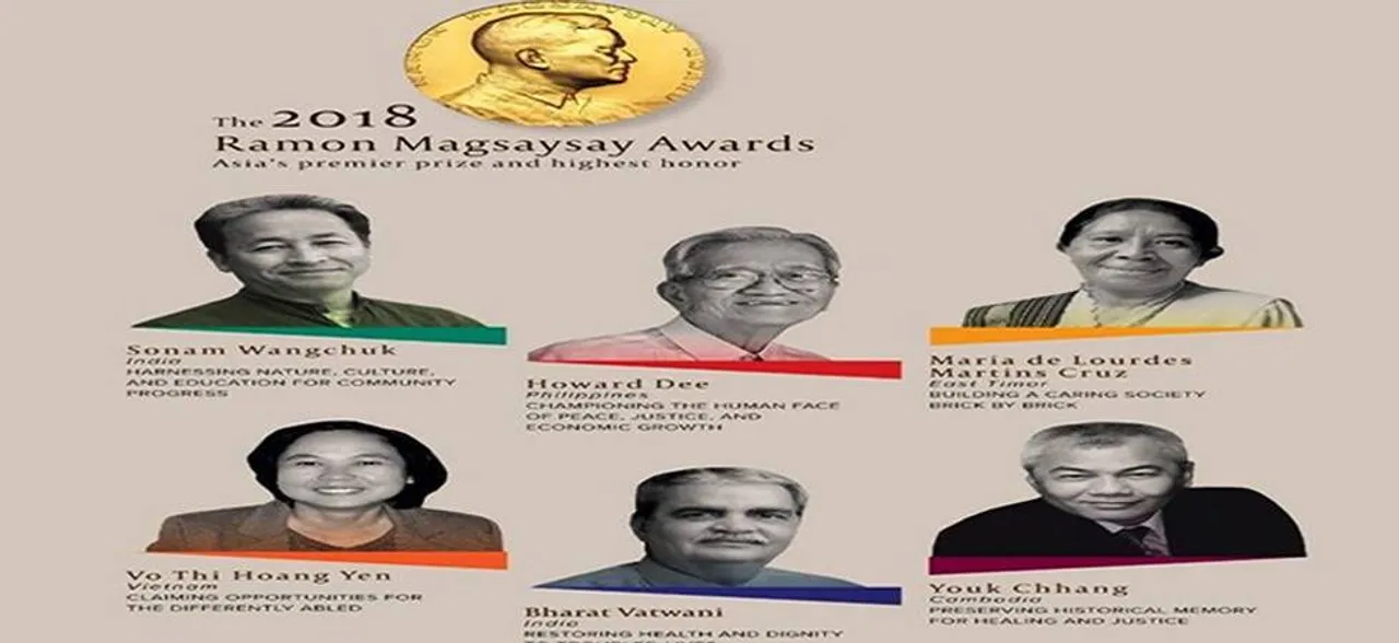 Two Indians among Ramon Magsaysay Award 2018 winners