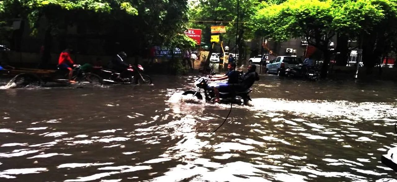 Parts of Delhi inundated as heavy rains lash city