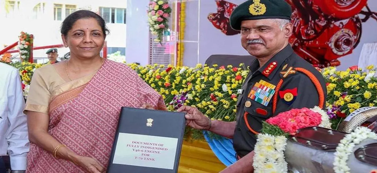 Sitharaman hands over 'Made in India' engines to Army