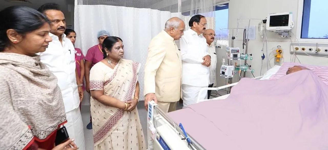 DMK chief M Karunanidhi's vital signs normalising: Kauvery Hospital