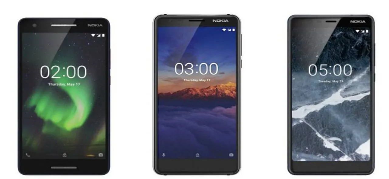 Nokia 5.1, Nokia 2.1,Nokia 3.1 3GB variant available in India; Know price, specs and features