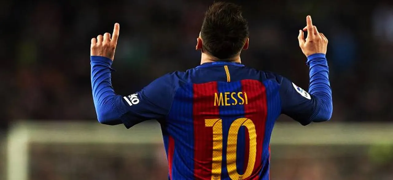 Lionel Messi scores Barcelona's 6,000th league goal