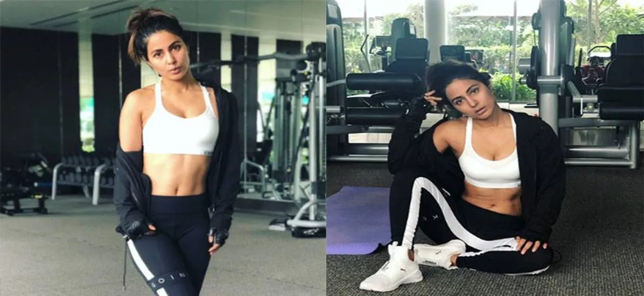 Hina Khan flaunts gym wear in her latest pictures  