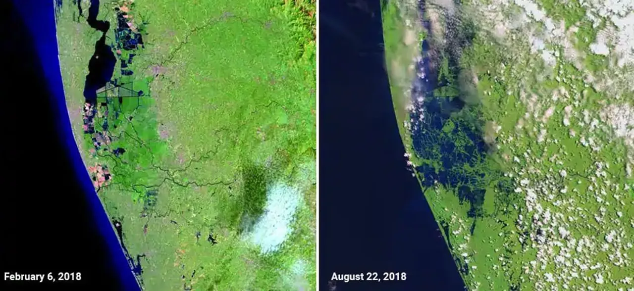NASA releases before and after images of Kerala floods, shows the scale of destruction