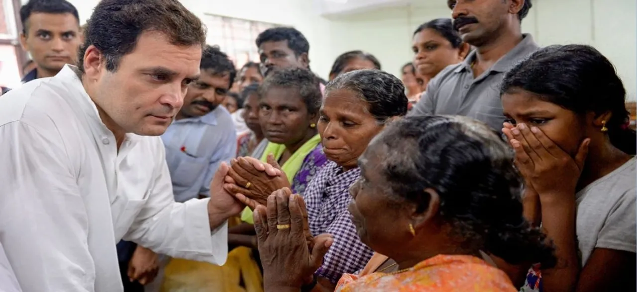 Rahul Gandhi in Kerala: Congress chief flags off Relief Material Trucks from Marine Drive, Kochi