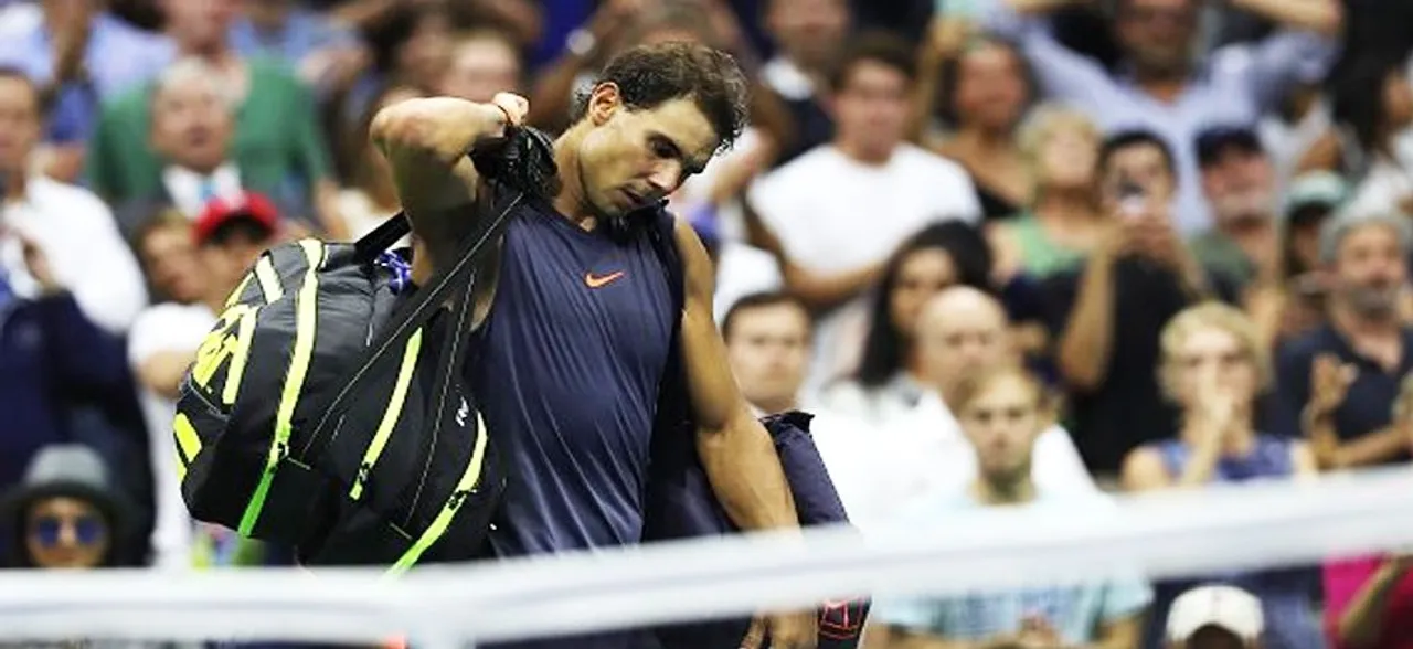 US Open: Rafael Nadal retires after 'knee issues' against Juan Martin del Potro 