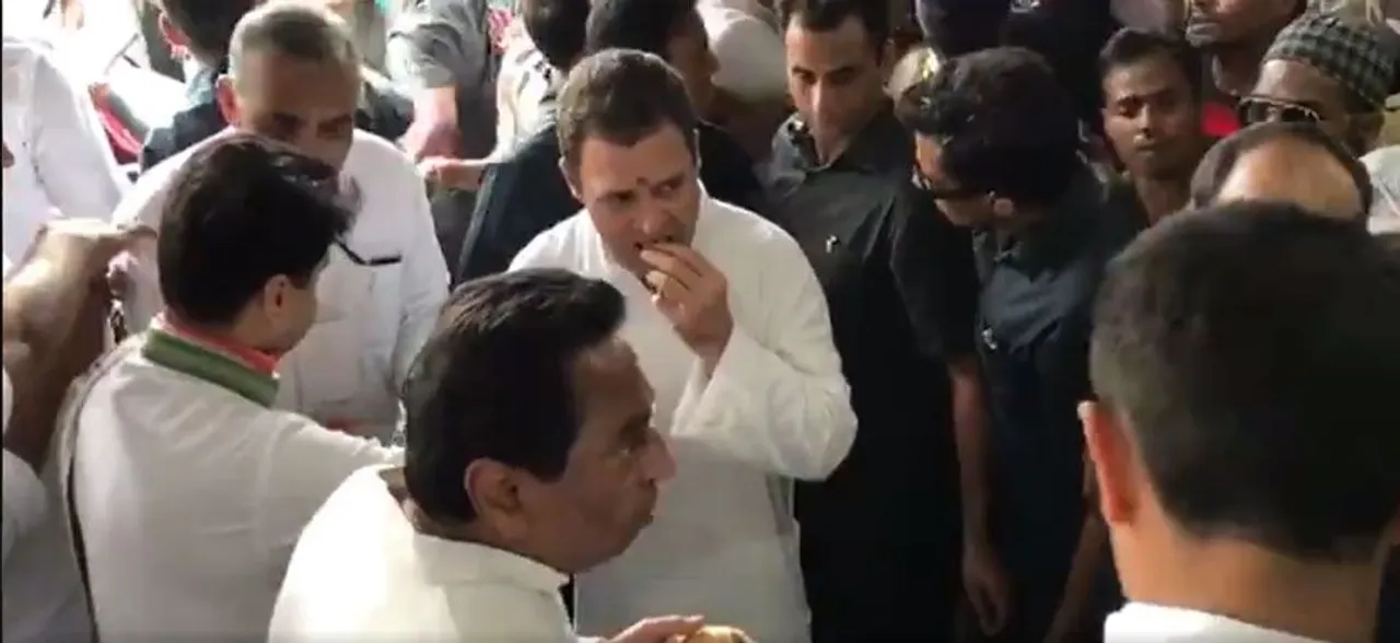 At Congress' Madhya Pradesh 'Sankalp Yatra', Rahul Gandhi's tea break and selfie