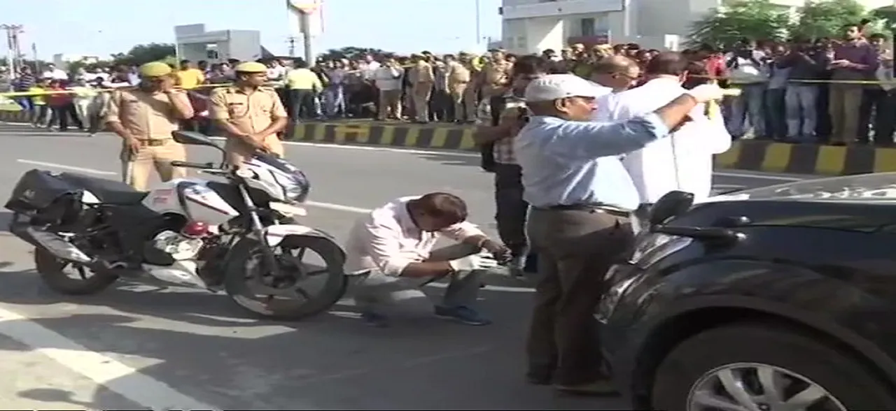 Vivek Tiwari Murder: SIT team reaches spot to recreate scene, for further investigation 