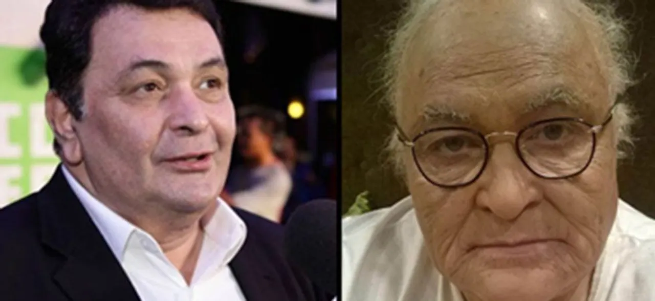 Rishi Kapoor looks weak and frail after his medical treatment in this picture with Sonali Bendre and Priyanka Chopra