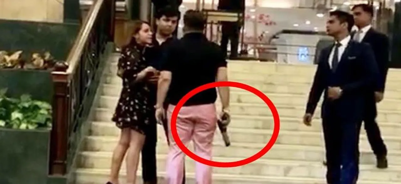 Ex-BSP leader's son waves gun at couple outside Delhi 5-star hotel, police registers FIR; accused still on the run