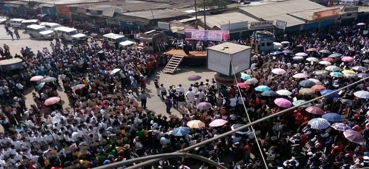Naga bodies hit the street to protest illegal â€˜taxâ€™ collection