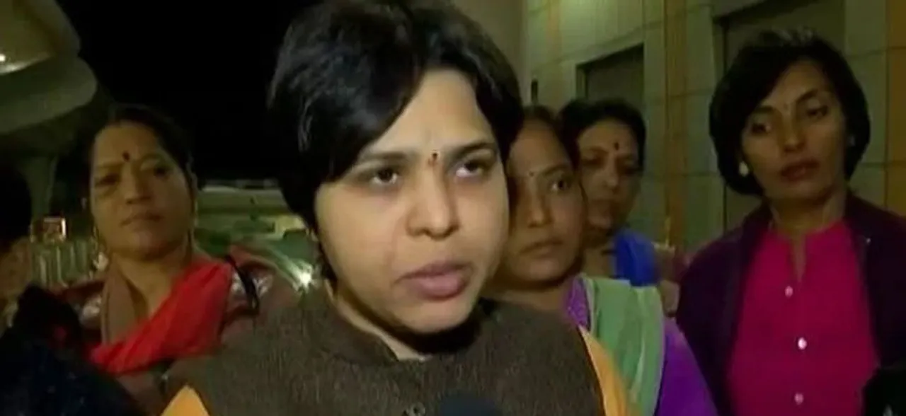 Trupti Desai reaches Kerala to visit Sabarimala Temple, stuck at airport as protesters block exit