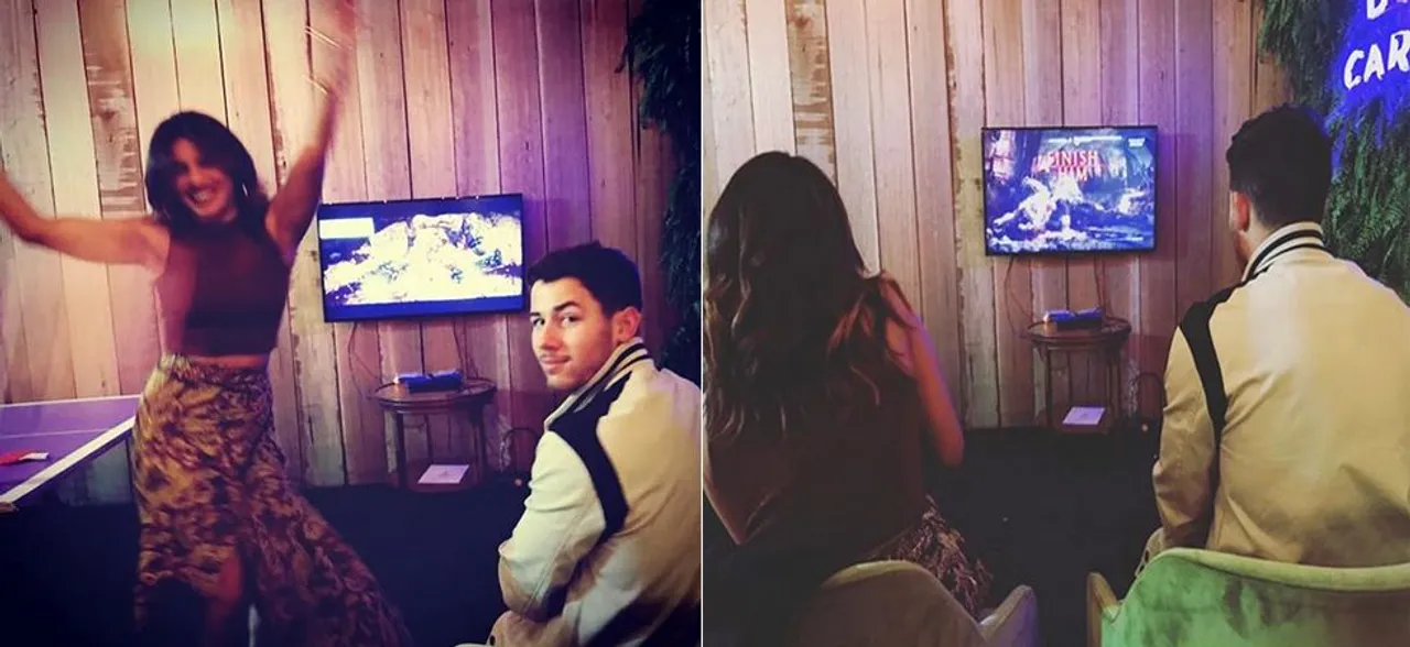 Priyanka Chopra knocks out Nick Jonas in Mortal Kombat and dances to victory, See pictures