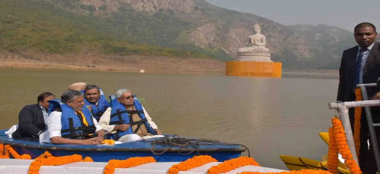 Nitish Kumar unveils 70-feet tall Buddha statue in Bihar's Rajgir