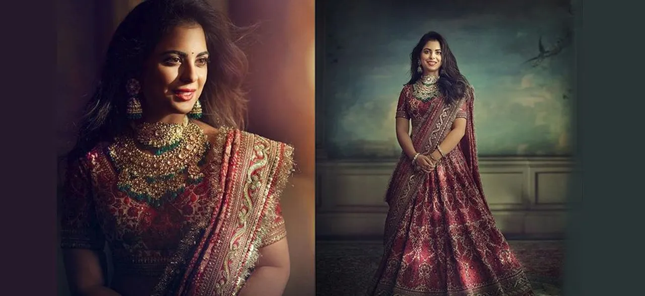 Isha Ambani reflects grandeur and royalty in Sabyasachi outfit for Graha Shanti Puja