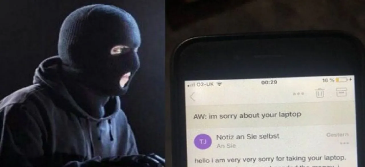 Thief steals laptop from a university student, leaves a sorry text 