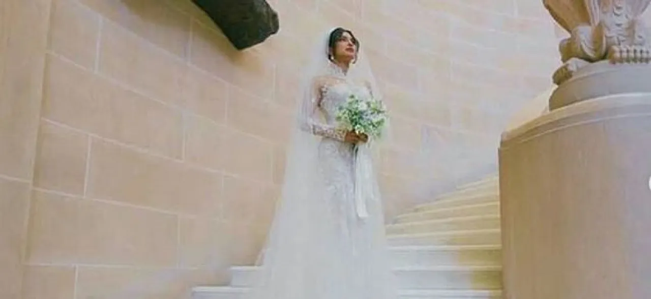 Priyanka Chopra's 75-feet Ralph Lauren wedding veil gives rise to splitting memes on Twitter, read here