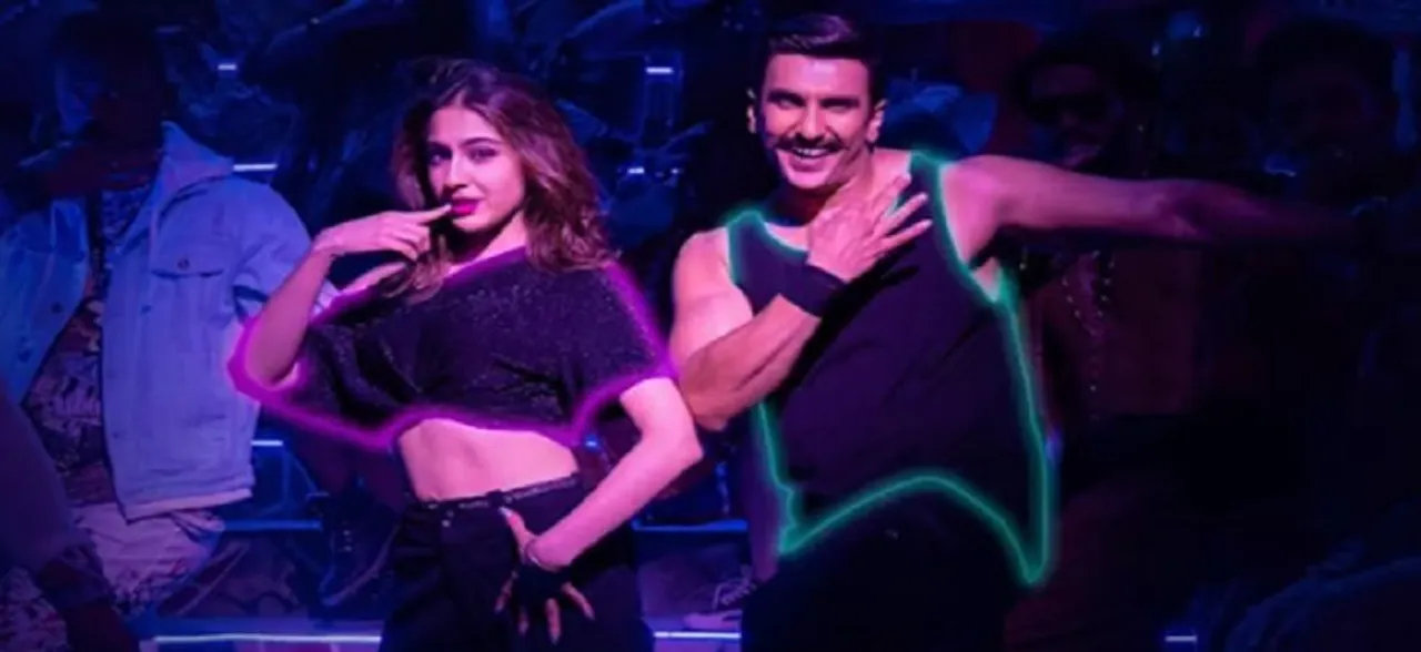 Simmba first song: Ranveer Singh, Sara Ali Khan shake a leg in remix version of â€˜Aankh Mareyâ€™ 