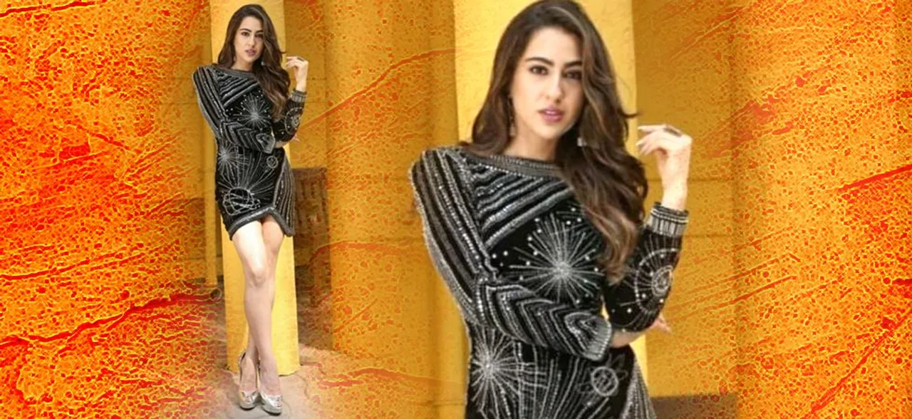 Simmba: When Sara Ali Khan sizzled in Tanya Ghavri's little black dress