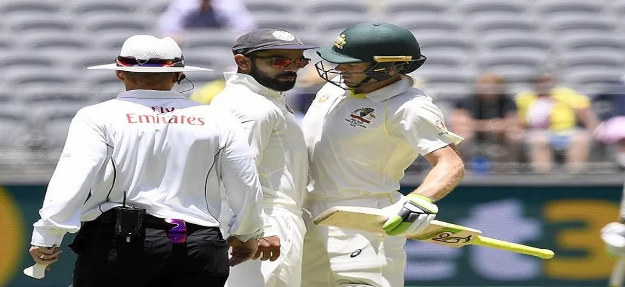 Virat Kohli, Tim Paine involved in war of words in Perth Test