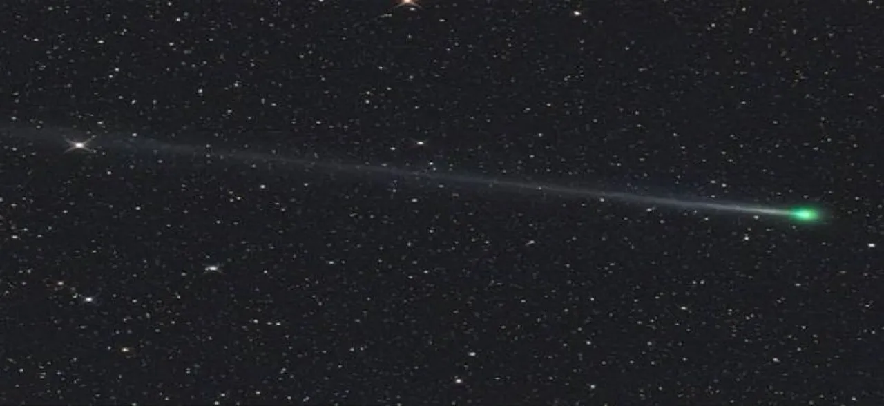 Unusual star spotted in the outer regions of a disc of dust and gas