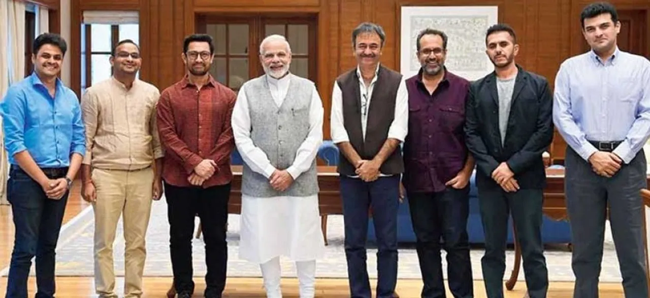 Directors Ritesh Sidhwani, Karan Johar, Sidharth Roy Kapur and others meet PM Modi in Mumbai