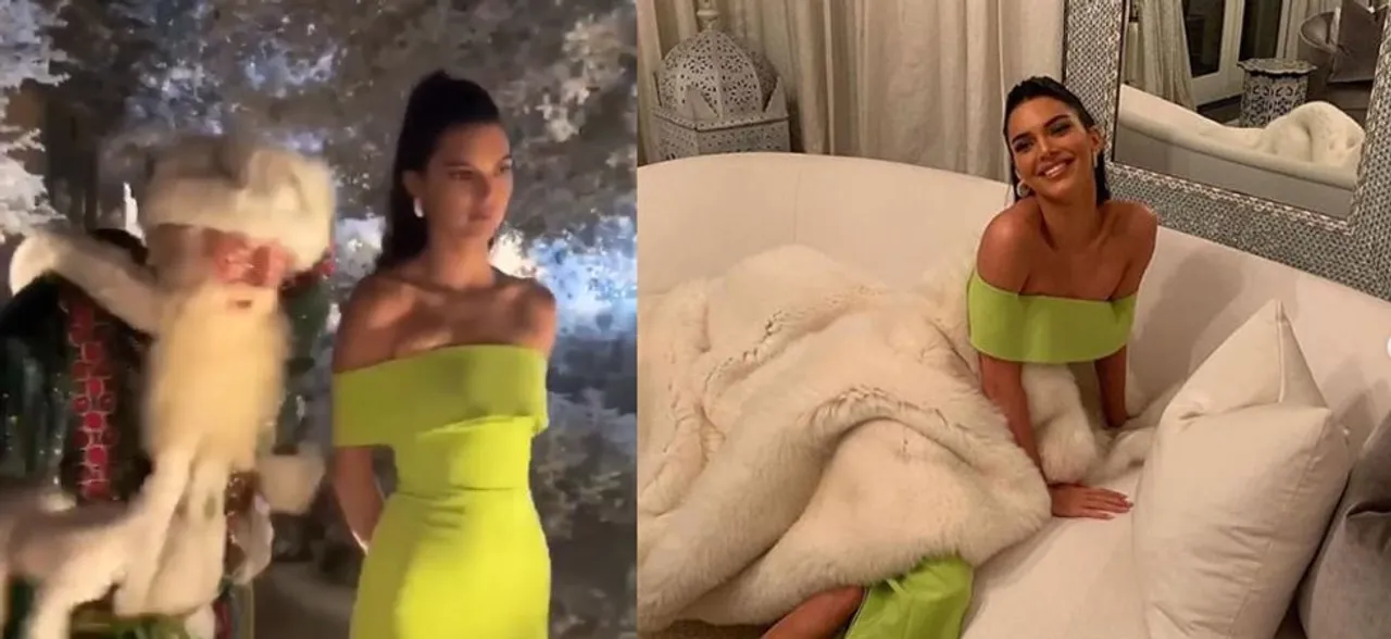 Kendall and Kourtney dance like crazy on a Punjabi Song at Kardashianâ€™s Christmas Party