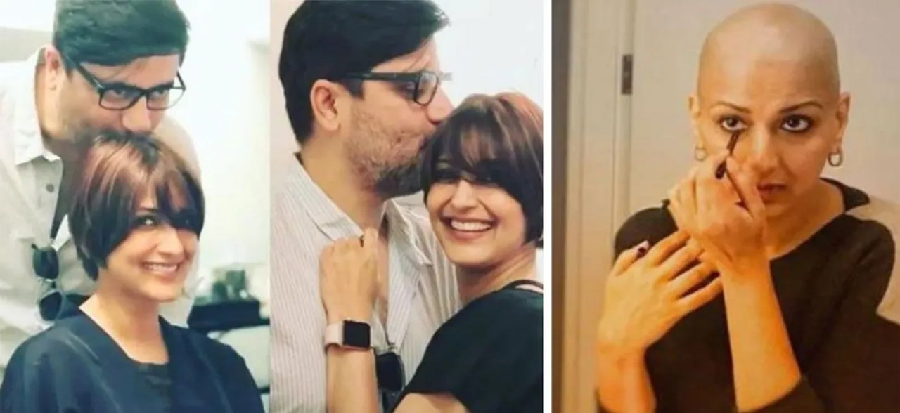 Sonali Bendre shares a picture of her hair growing back again along with a heartfelt post