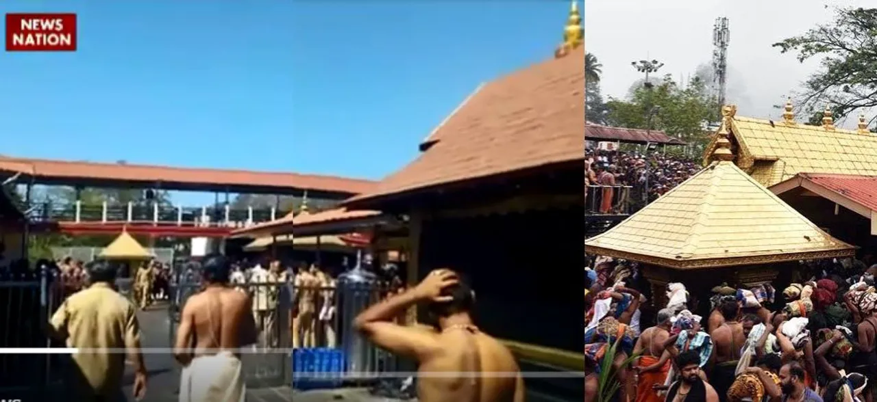 News Nation Exclusive: Priests sprinkle holy water, carry out â€˜purificationâ€™ inside Sabarimala temple, watch video  