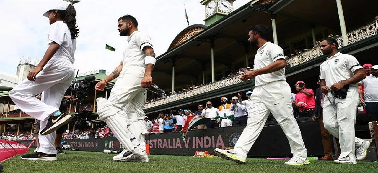  Indian cricket team players wear black armbands to mourn death of Ramakant Achrekar